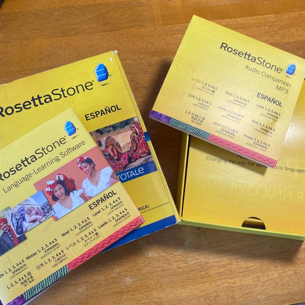 Rosetta Stone Spanish Latin America Levels 1-5 Totale Excellent Set Immersive